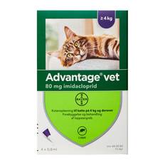 Advantage Vet. til kat 100 mg/ml 3,2 ml Kutanopløsning