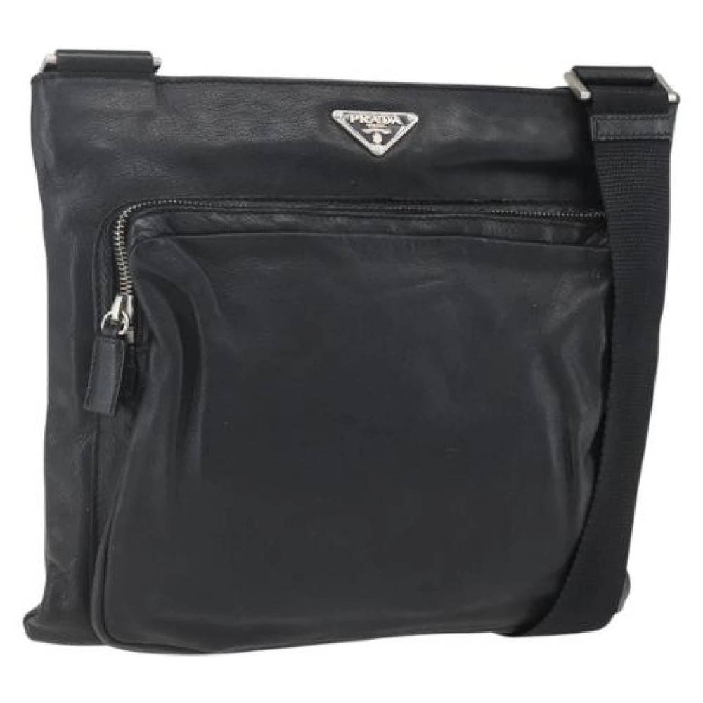 Prada Vintage Pre-owned Vintage Cross Body Taske - Vintage - Dame - Sort - ONE SIZE - Læder