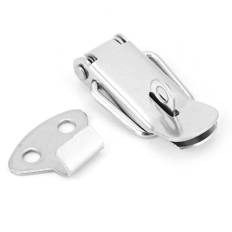 4PCS Lock Hasp Stainless Steel 304 Adjustable Spring Hasp Flat Mouth Fastening Buckles