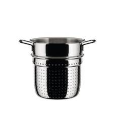 Alessi - Pots & Pans Pasta set Colander - Durkslag - Jasper Morrison - Silver