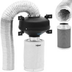 Ventilationssats, fläkt, kolfilter, 30 cm, ventilationsrör dia. 100mm 10m