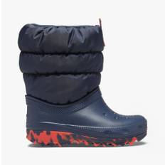 Crocs 207683-410 CLASSIC NEO PUFF Kids Boots Navy - UK 9 (Small Kids)