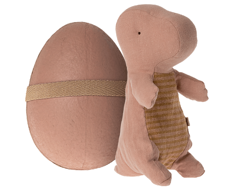 Maileg Dinosauræg med Dino bamse - Gammel Rosa.