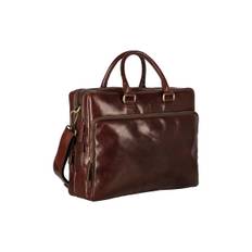 Cambridge briefcase double, redbrown