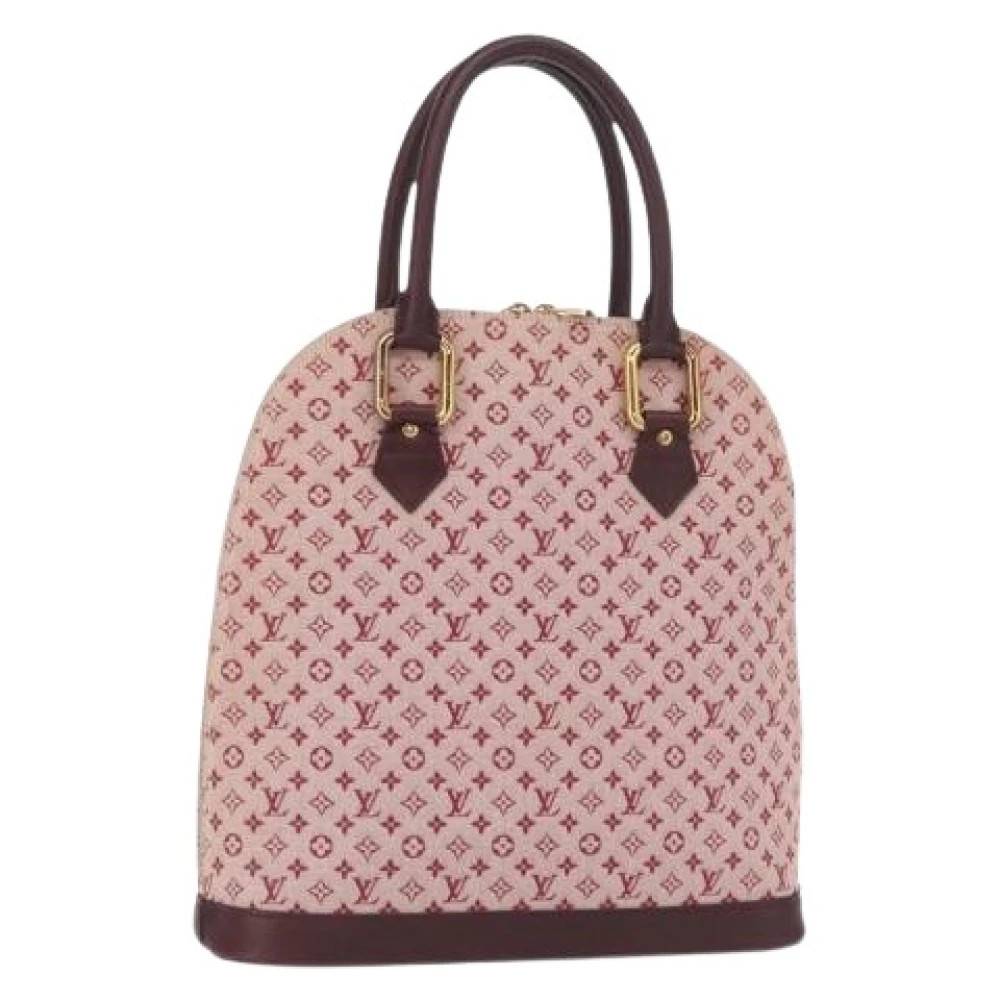 Louis Vuitton Vintage Pre-owned Canvas Håndtaske - Vintage - Dame - Rød - ONE SIZE - Uld