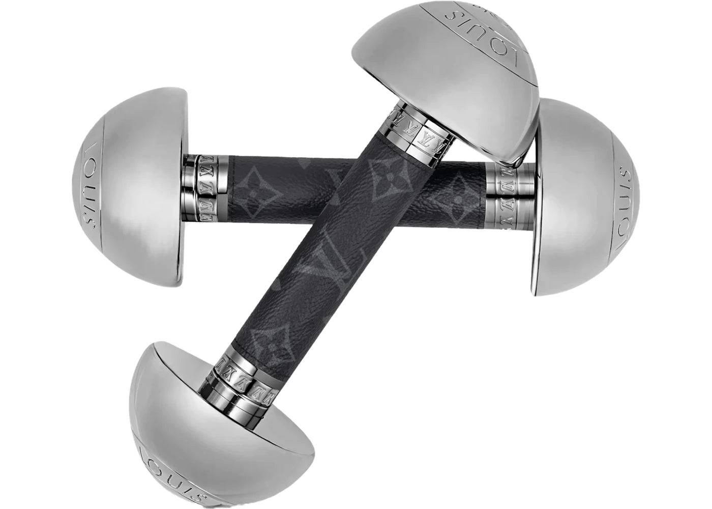 Louis Vuitton Monogram Dumbbell Weights GI0433 Black/Silver - One Size