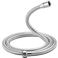 GRIFEMA Duschschlauch 1,8m - Edelstahl Brauseschlauch 180cm Standard G1/2", Anti-Knick & Leckfrei, Chrom-Silber, Flexibel & Langlebiger Ersatz Duschschlauch mit Messinganschlüssen und Dichtungen