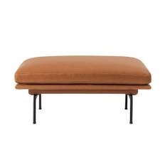 Muuto - Outline Sofa/Pouf, Silk Leather Cognac - Sittpallar - Anderssen & Voll - Brun