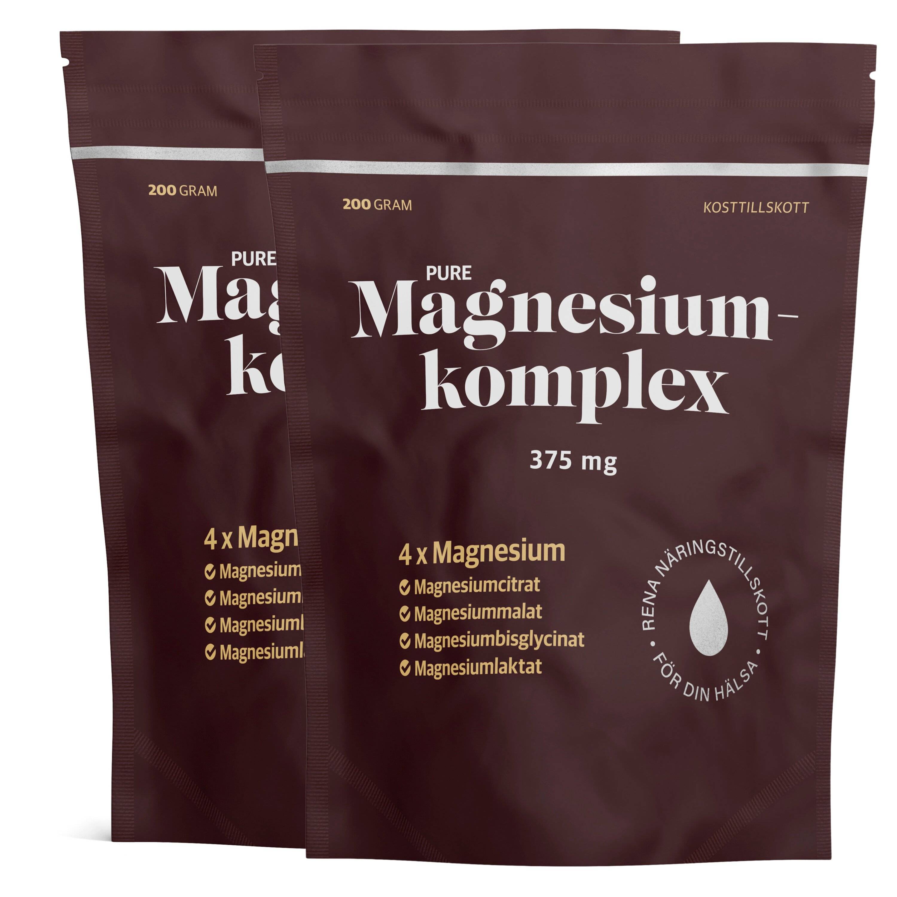Great Essentials Magnesiumkomplex 375mg Ekonomipack 2x200g