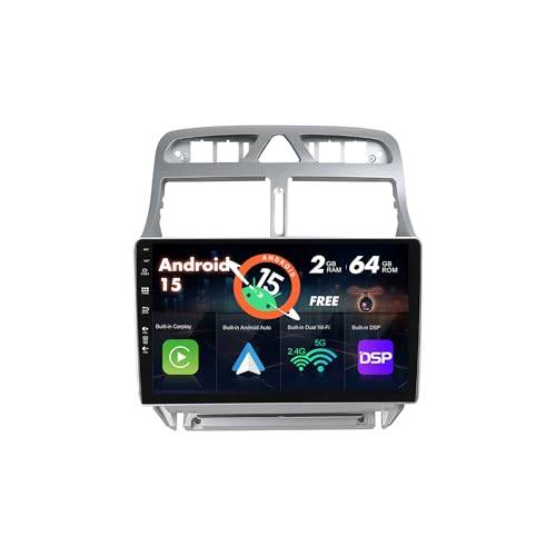 SXAUTO Android 13 IPS-bilradio, inbyggd CarPlay/Android Auto, gratis backkamera, 2G + 32G, rattkontroll DAB Fast-Boot, WiFi, DSP, BT, 2 Din, 9 tum