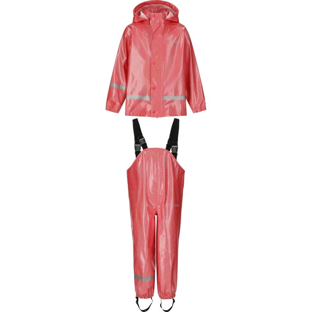 ZigZag Sylvia Glitter PU regnsæt til børn - Diva Pink-116.