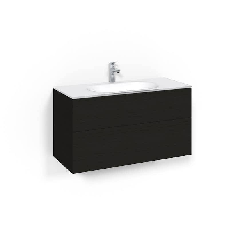 Tvättställsskåp Macro Design Crown Plain Med Glastvättställ