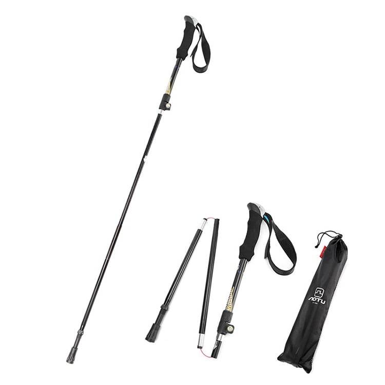 Sammenklappelig vandrestav / justerbar trekkingstav 106–125 cm / let aluminiumsstav / teleskopisk turstav.