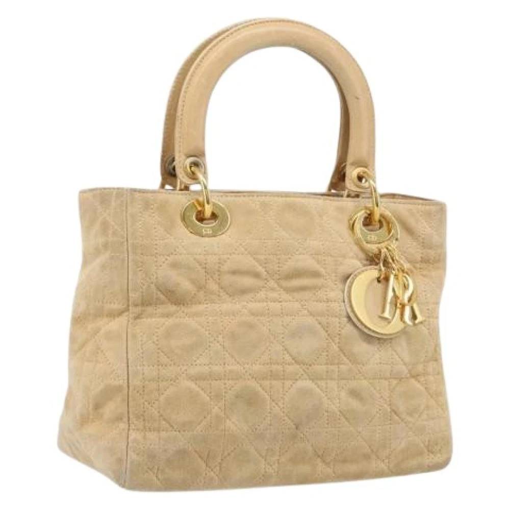 Dior Vintage Pre-owned Vintage Håndtaske - Vintage - Dame - Beige - ONE SIZE - Uld