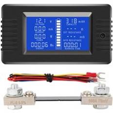 Dc 0-200v 0-300a batteritester voltmeter amperemätare spänning strömimpedanskapacitet energitidsmätare - 100a