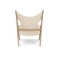 Audo Copenhagen Knitting Lounge Chair Natural Oak/Logan Jasmine