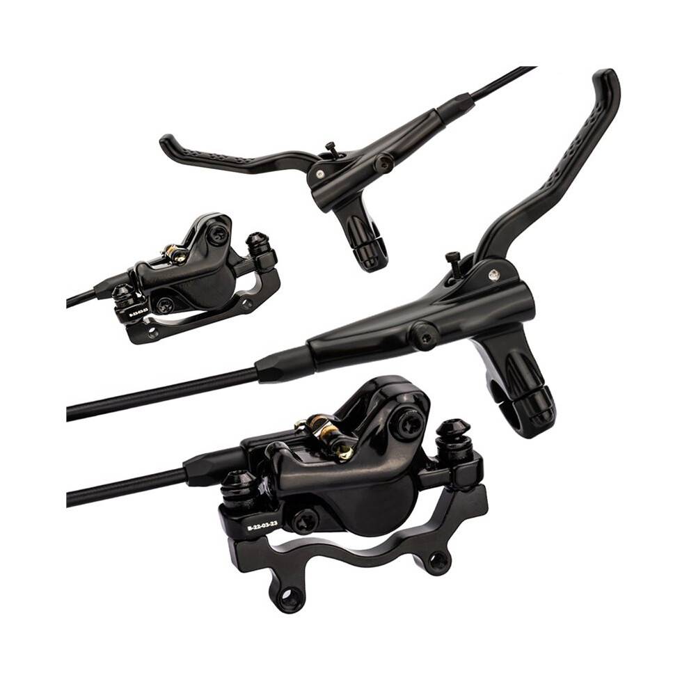 Hydraulic Disc Brake Set for Mountain Bike Oil Pressure Brake Calipers & Brake Levers Complete Hydraulic Braking Kit