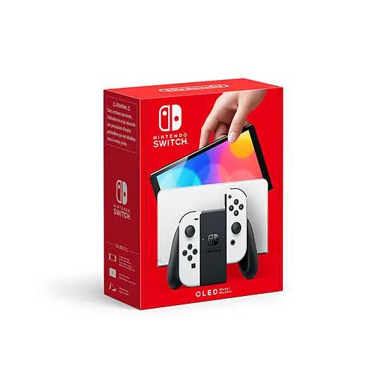 Nintendo Switch (OLED) - White - Console.