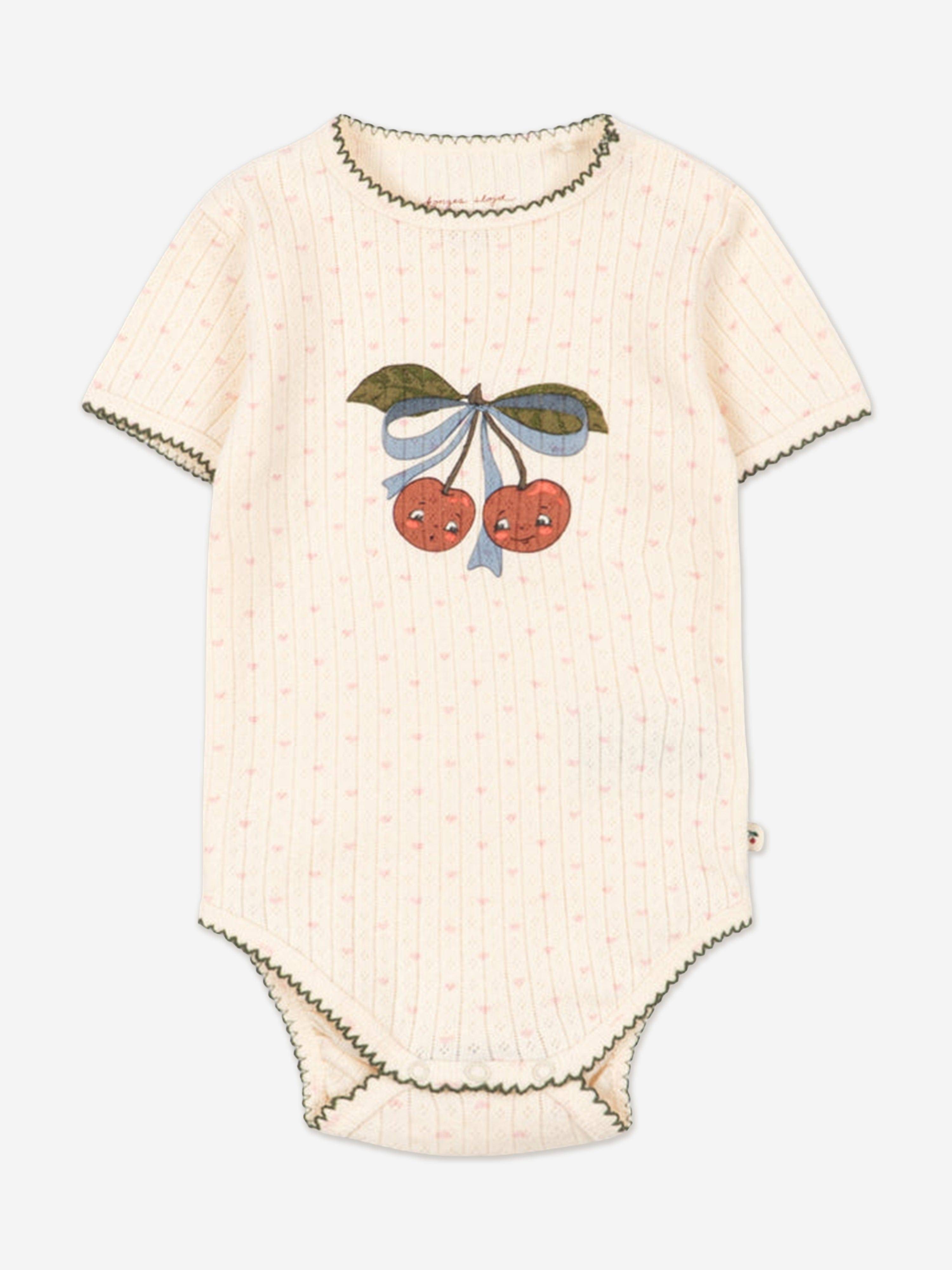 Konges Sløjd Baby Girls Minnie Bodysuit in Ivory - Ivory / 12 months (12 months)