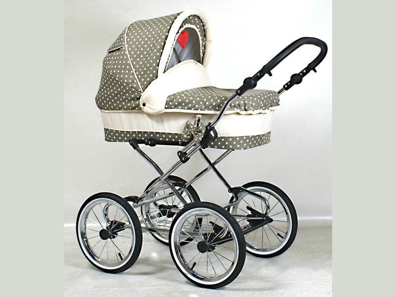Guiletta Duo 3 in 1 Krämvit/Gulgrå med Vita Prickar