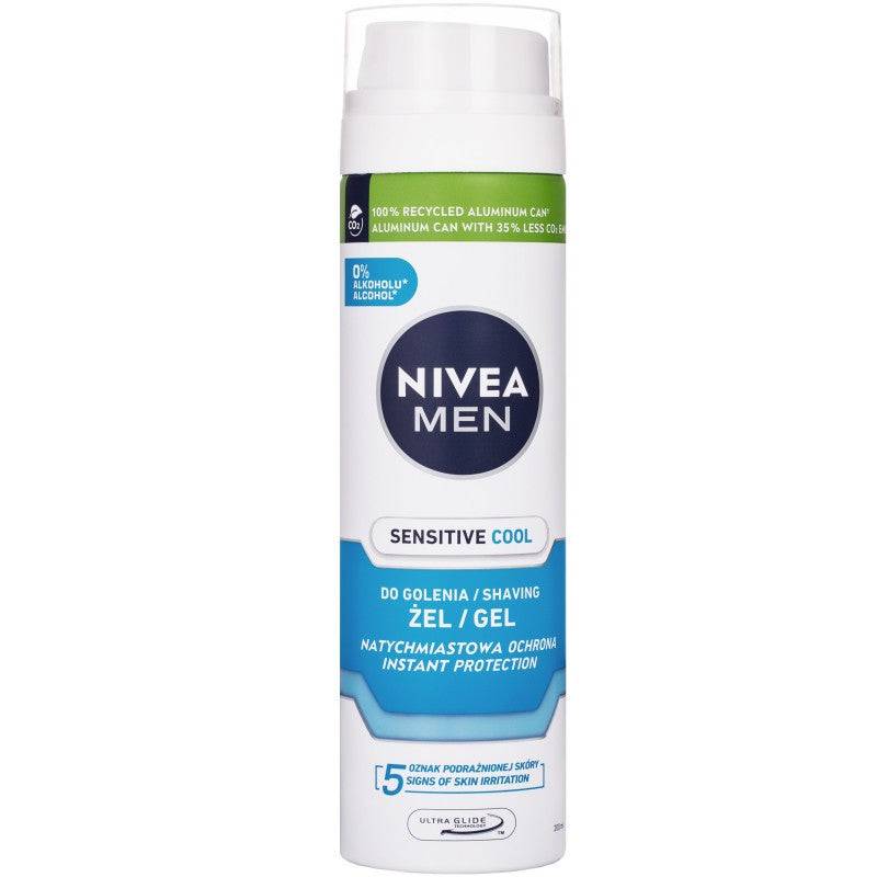 Nivea Men Sensitive Cool Gel - Uppfriskande rakgel 200 ml