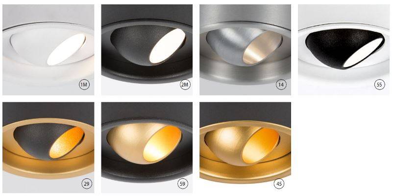 Cameleon loftspot 1511. PSM-lighting. - Mat hvid / 3000K 12,5W CRI 90