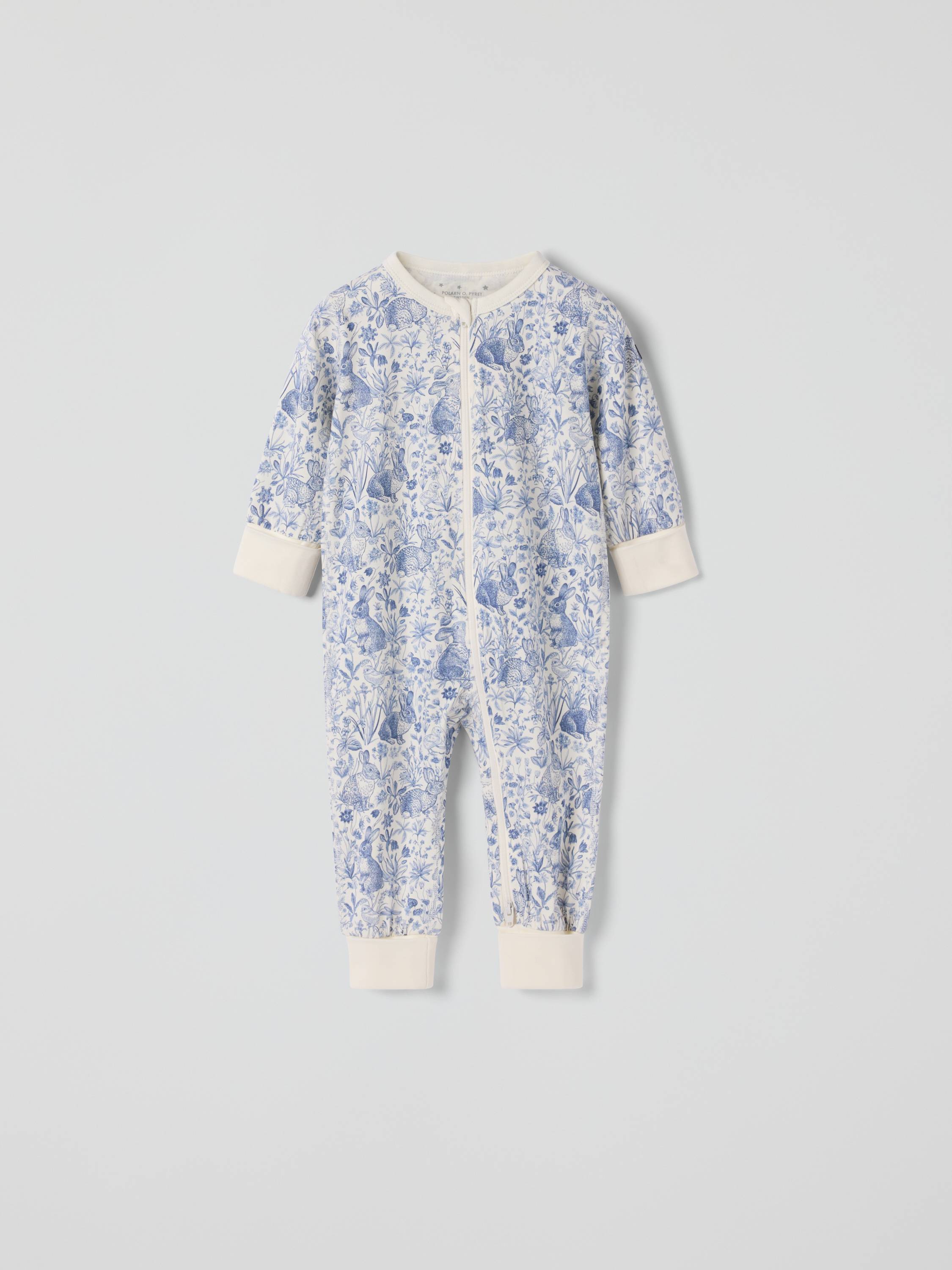 Pyjamasoverall blommig