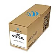 duston Q2612XL, 12XL svart toner kompatibel med HP Laserjet 1010 1012 1015 3015 3020 3030 1319 3050 3052 3055