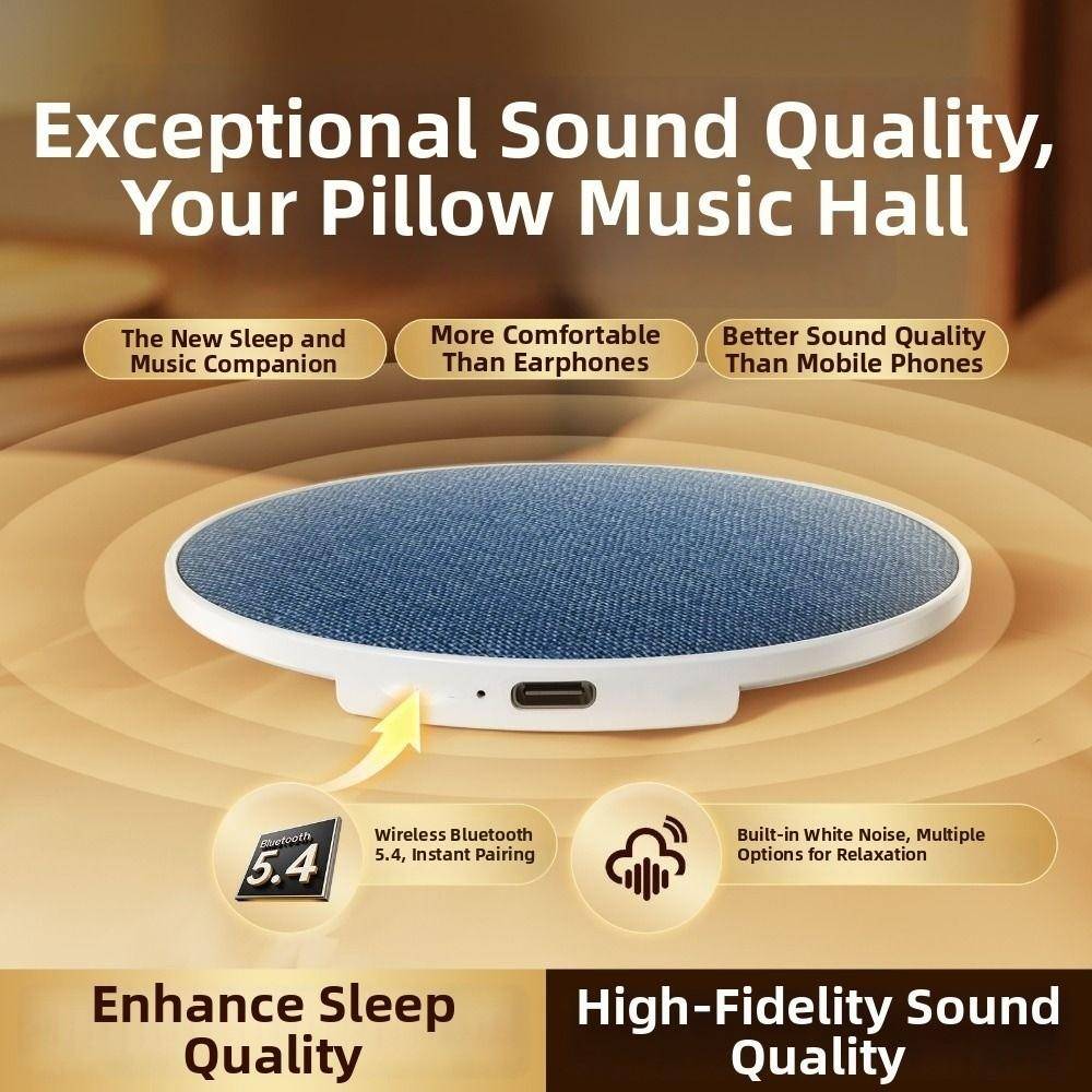 Sleep Aid White Noise Machine Bluetooth 5.4 Portable Music Player  Personal Relaxation blå