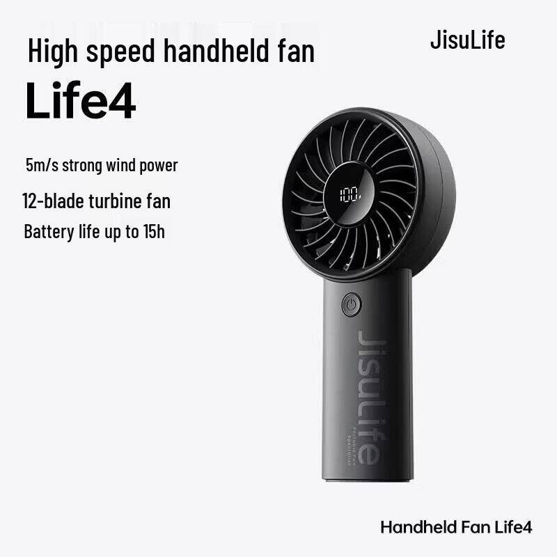 Jisulife Bärbar USB-uppladdningsbar fläkt