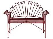 Udendørs sidebord CAVINIA 40 cm 40 cm Metal Bordeaux