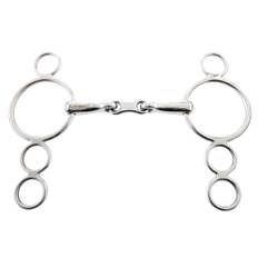 Korsteel Stainless Steel French Link 3 Ring Dutch Gag Bit