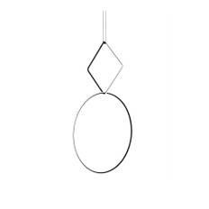 Flos - Arrangements Square Large & Round Large - Pendellampor - Michael Anastassiades - Svart