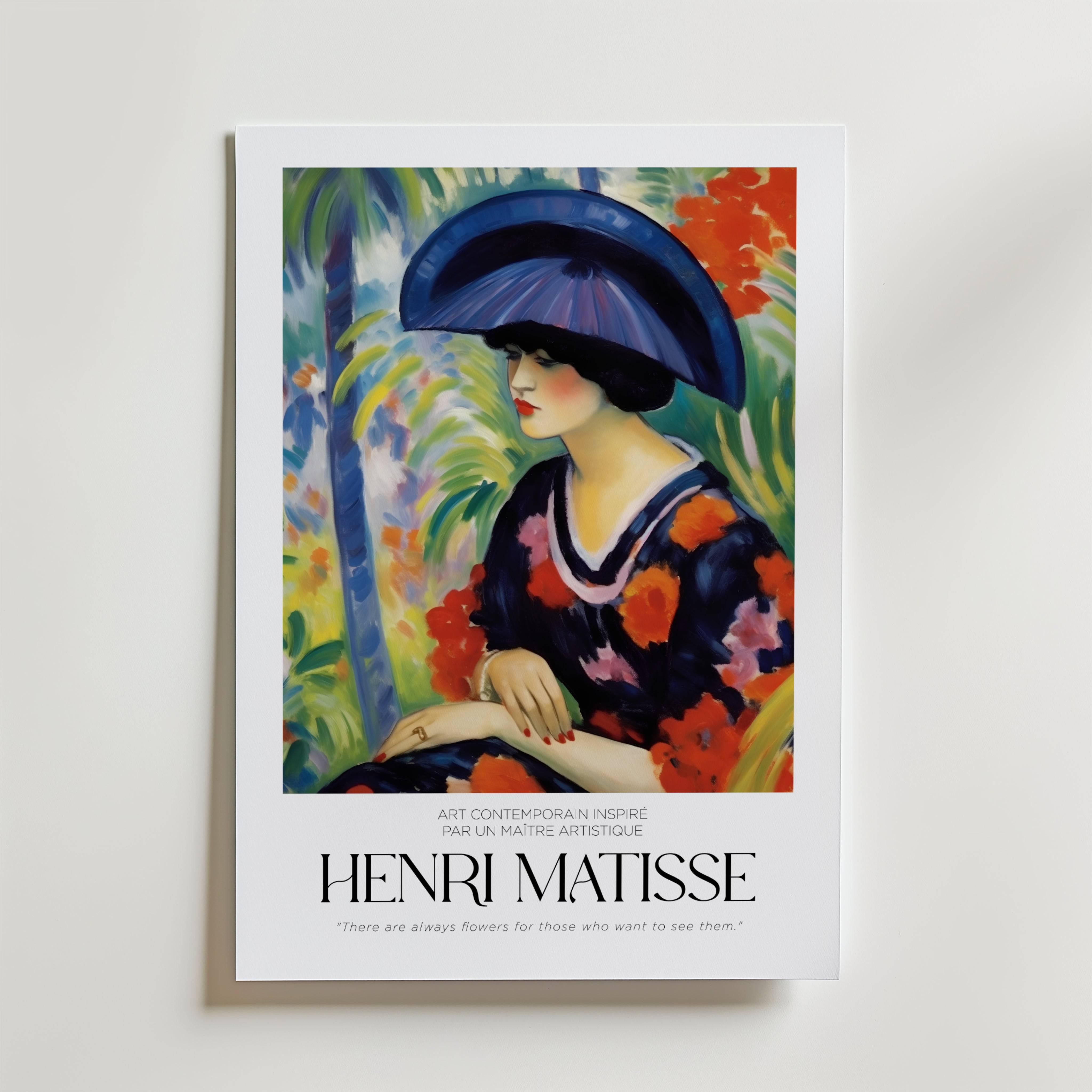 Tropical Contemplation Matisse Poster - Fine Art Poster 13x18 cm