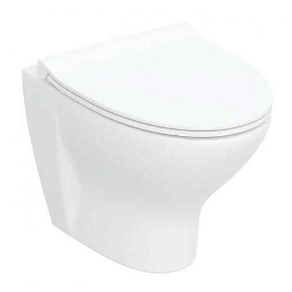 Ifö Spira Style Rimless væghængt toilet m/sæde og Ifö Clean