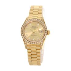 Rolex Vintage, Pre-owned, Dam, ONE Size, Förhandsvisning Datejust Oyster Perpetual Diamond