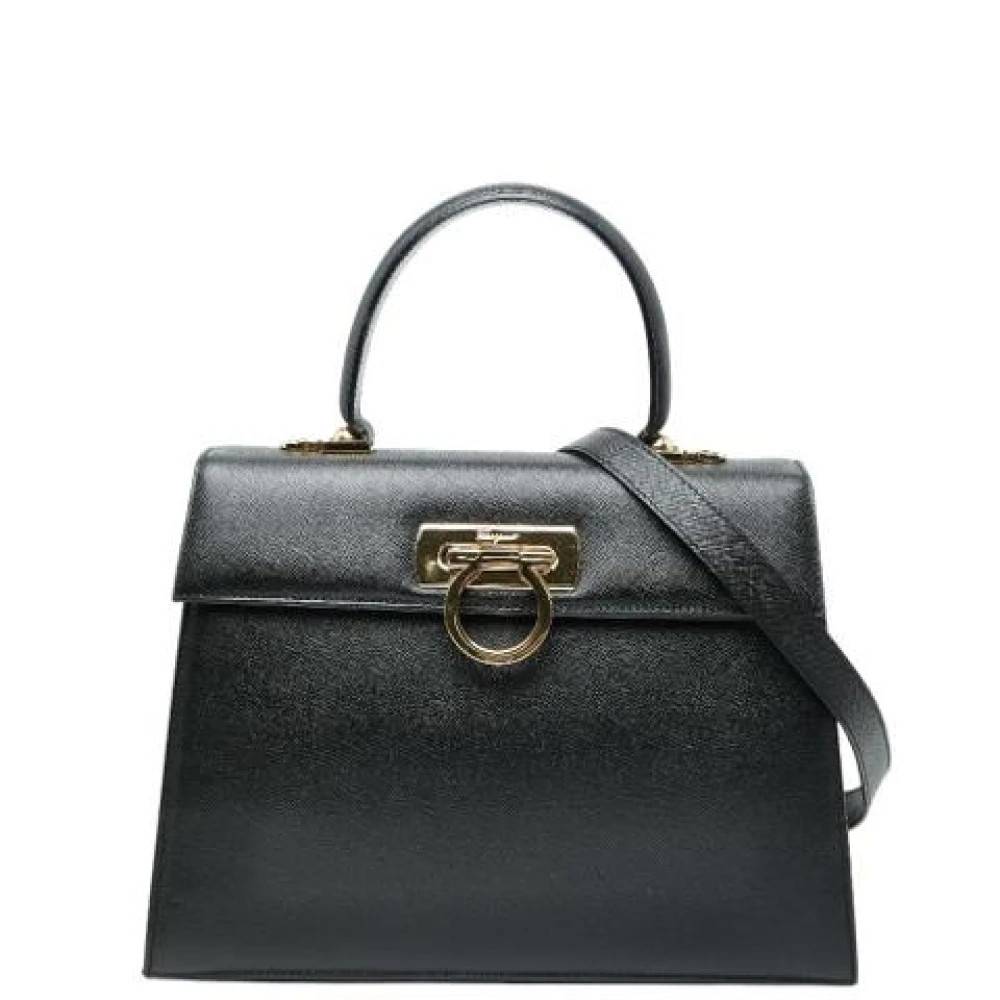 Salvatore Ferragamo Pre-owned - Pre-owned Läderhandväska Vintage - Dam - ONE Size - Läder