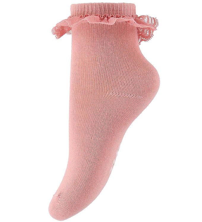 Minymo Strømper - Blonder - Ash Rose - Minymo - 35/38 - Strømper