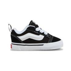 Vans unisex för barn. VN000D0K6BT1 Knu Skool Elastic Lace läderskor svart (21), Hud, Karta, Nyckelband, Casual, barnmode - Svart, Mocka (21)