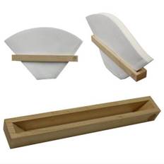 Coffee Filter Holder and Small in (Fits Large, Medium, Filters) [Made Japan] (Maple/Coffee Bean)