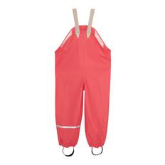 CELAVI Rainwear Pants - Solid |Röd |140