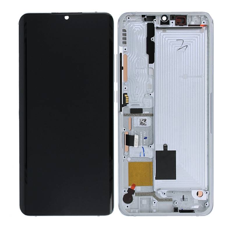 Xiaomi Mi Note 10 Lite Skärm med LCD-display Original - Vit