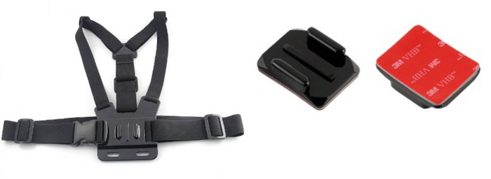 GoPro Chest Strap og Curved Mount pakke