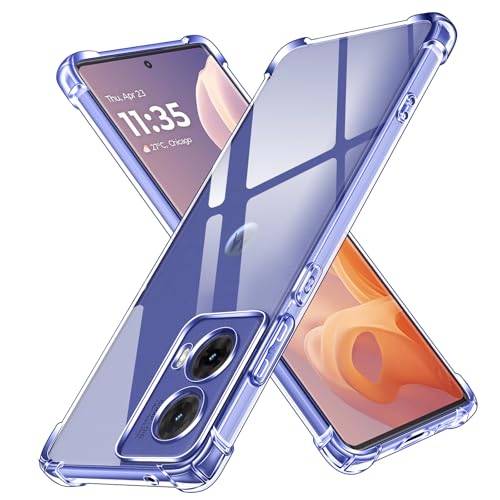 ivoler klart silikonfodral för Motorola Moto G85 5G med stöttåliga skyddande hörn, tunt mjukt transparent skyddsfodral flexibel TPU transparent mobiltelefonfodral reptåligt fodral skydd