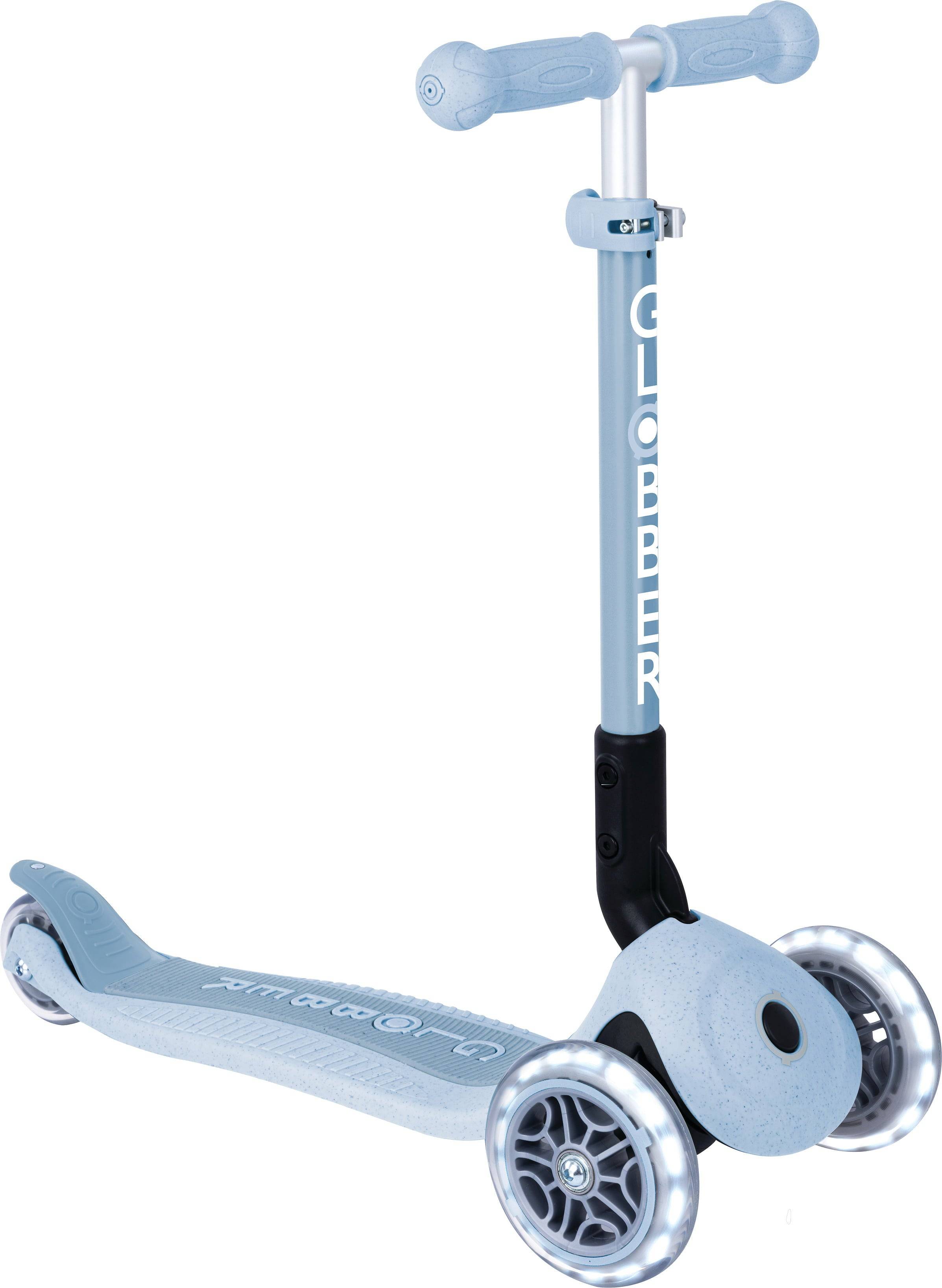 Globber Scooter Junior Foldable Lights Eco, blåbär