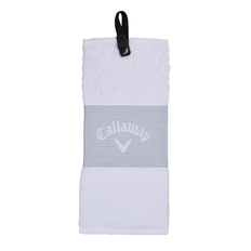 Callaway Tri-Fold Golfhåndklæde Hvid