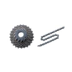 Shimano Sora/Tiagra kassette og kæde - 9 gear kassette 12-25 tands samt HG53 kæde
