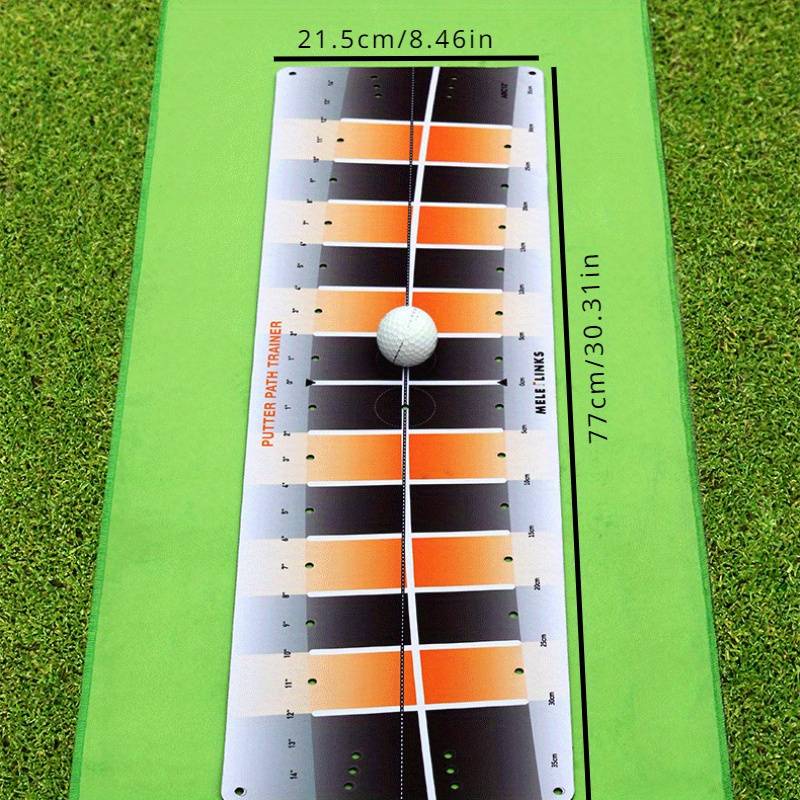 TEMU Melelinks Golf Putting Practice Mat, Putting Practice Device, Golf Training Supplies