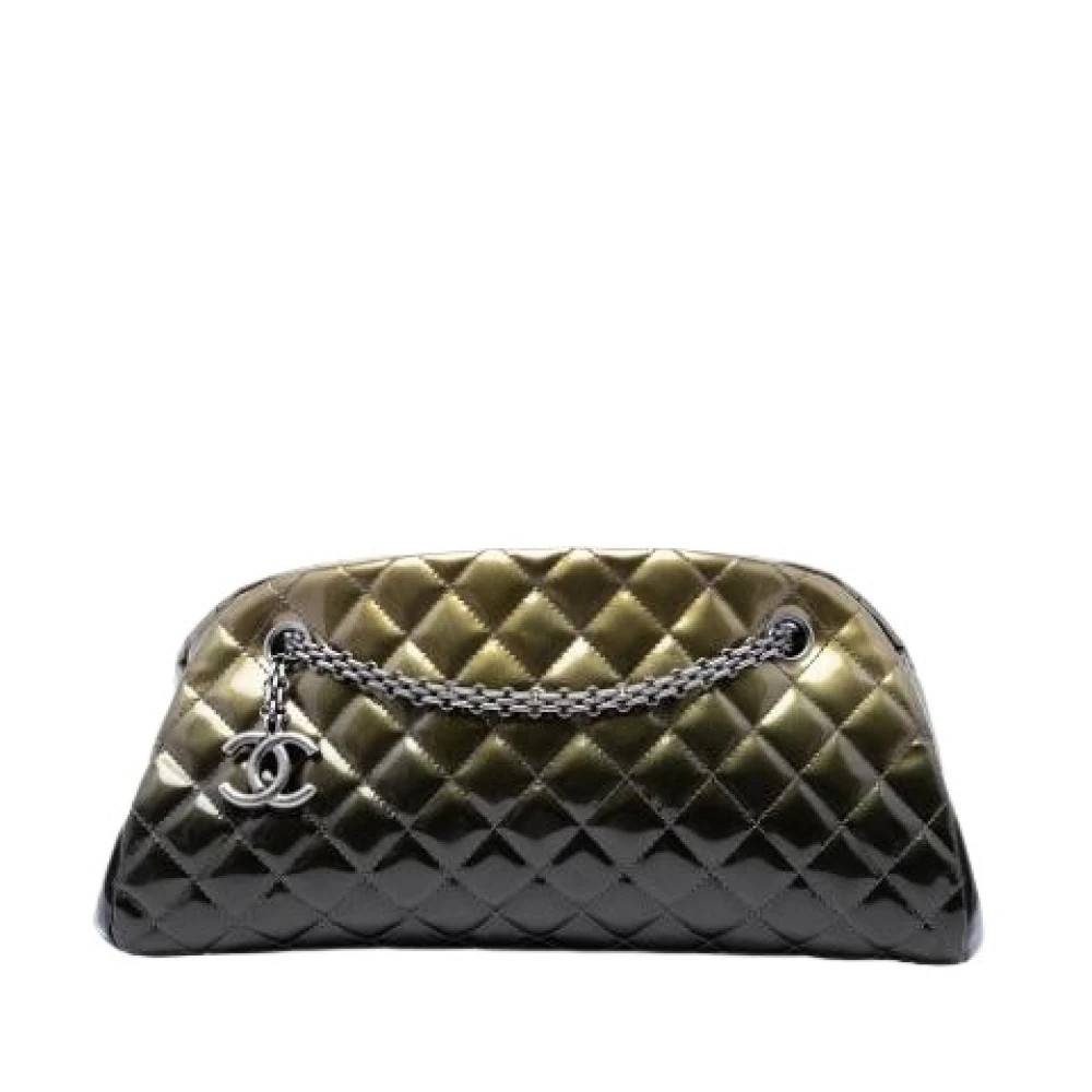 Chanel Vintage Pre-owned Just Mademoiselle Håndtaske - Vintage - Dame - Grøn - ONE SIZE - Uld
