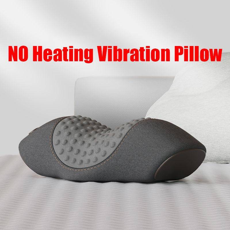 Heating Vibration Neck Massage Pillow Stretche Electric Massager Back Cervical Traction Relax Sleeping Memory Foam Spine Support